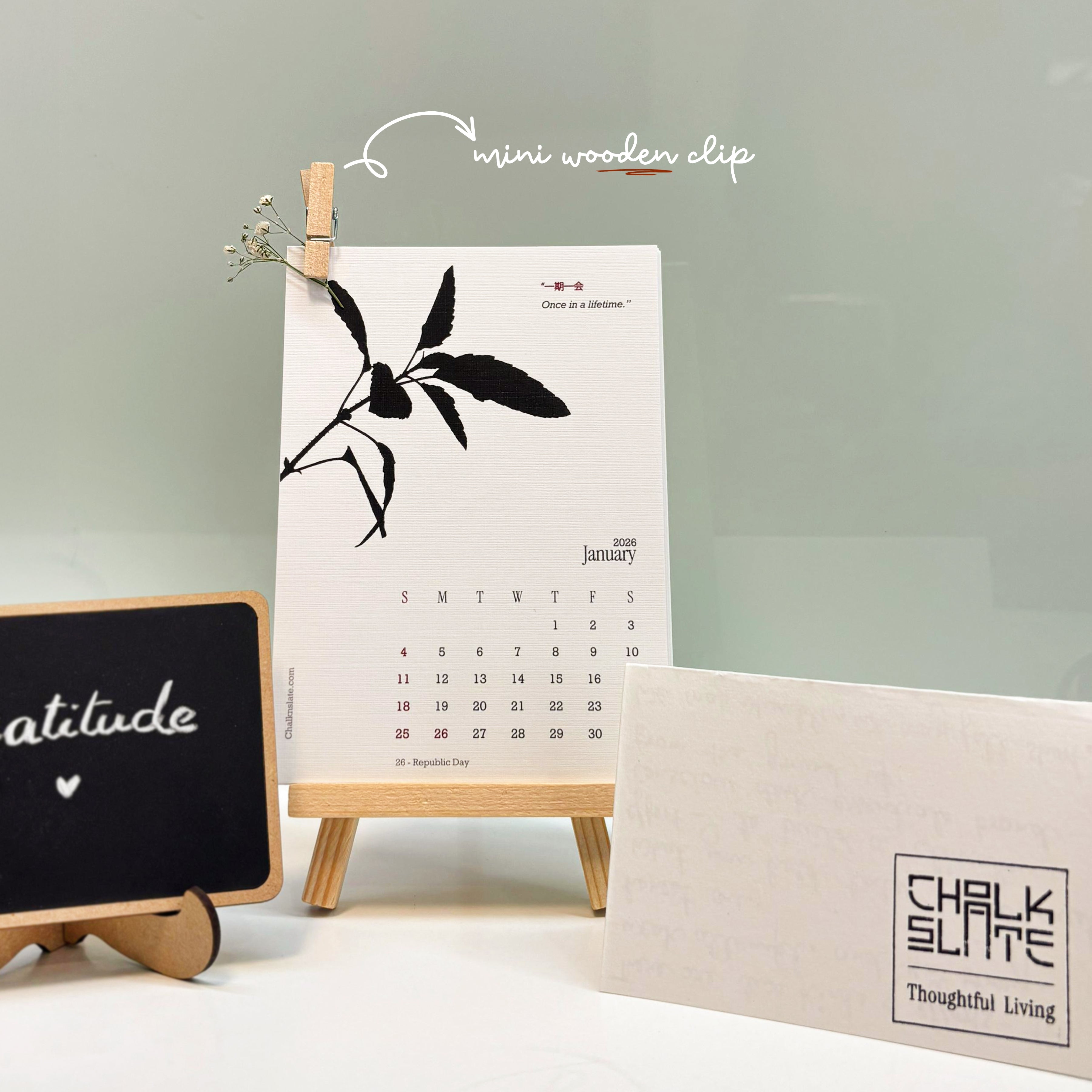 Artisanal Desk Calendar 2026