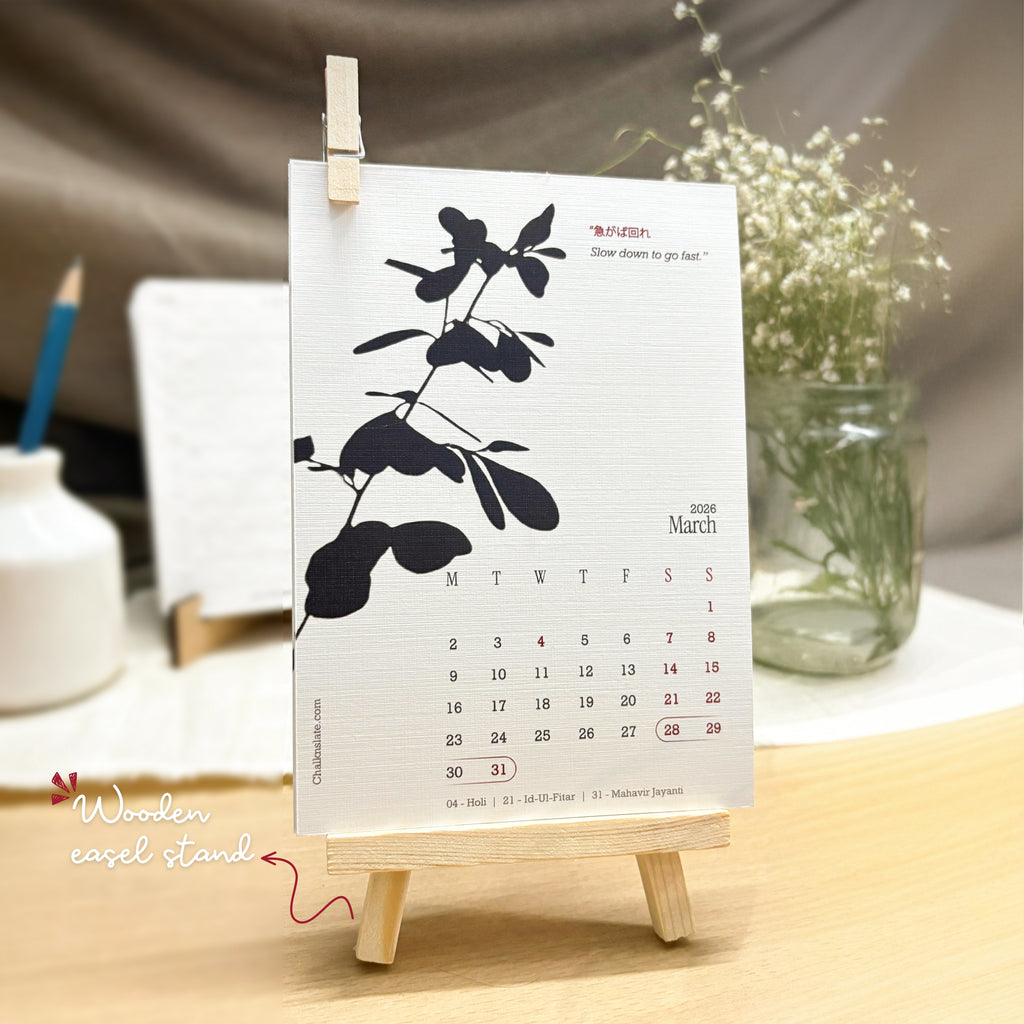 Artisanal Desk Calendar 2026