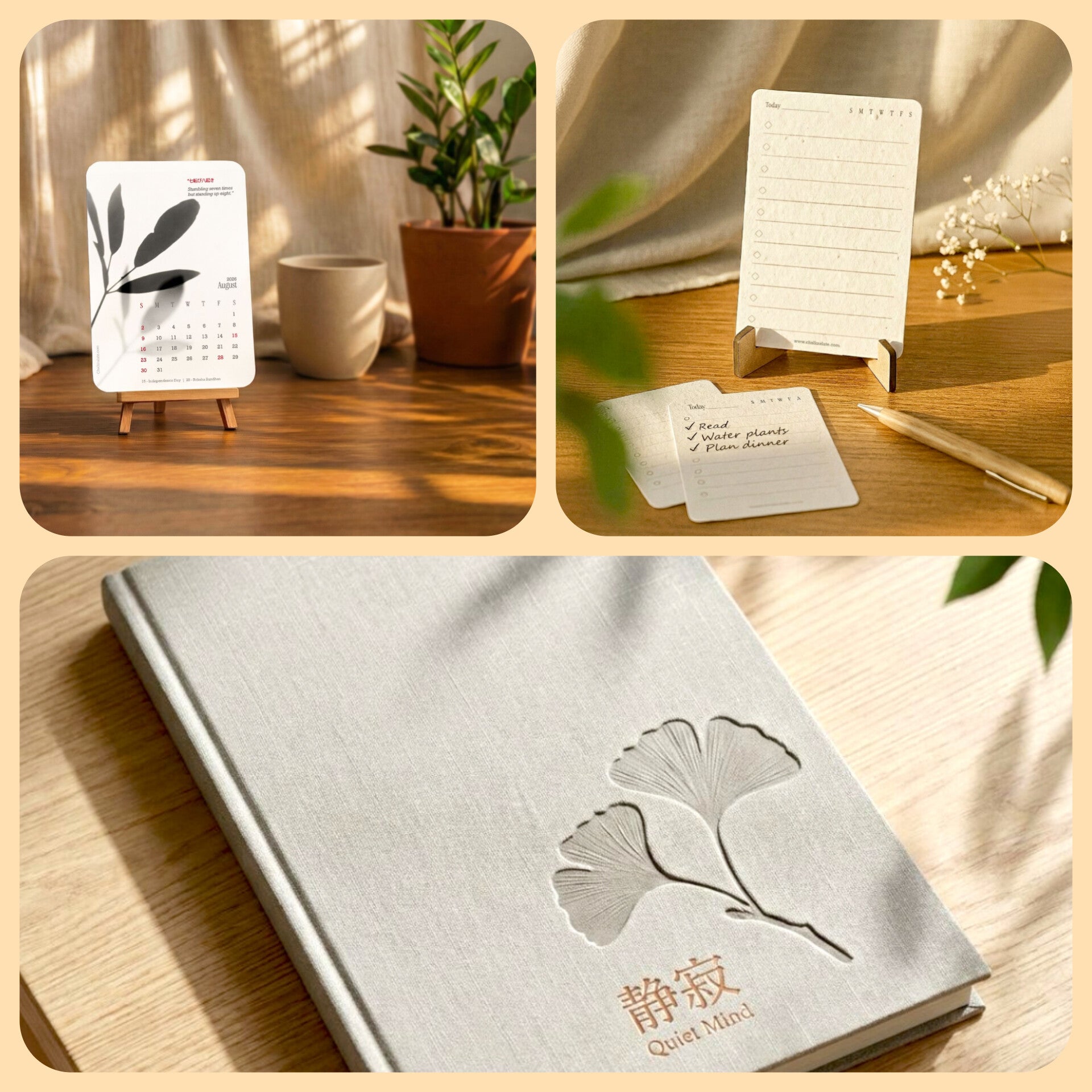 Combo (Calendar x To Do Deck x Notebook)