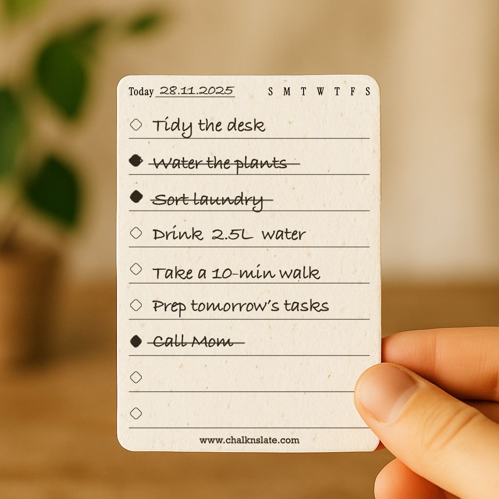 To Do Cards Deck (Set of 15 - Double side printed) | Seed Paper