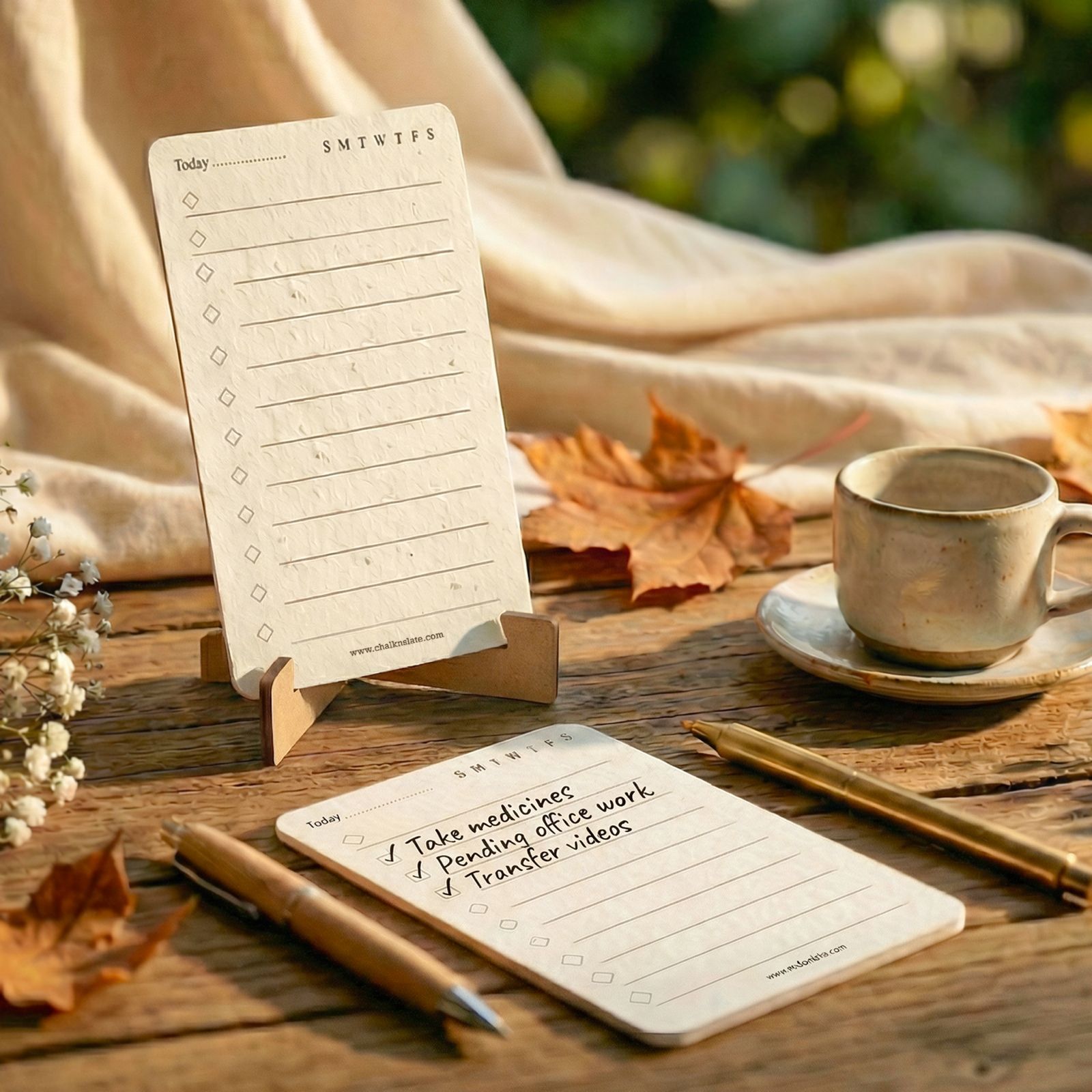 To Do Cards Deck (Set of 15 - Double side printed) | Seed Paper